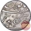 Silver Half Rupee Coin of Aurangzeb Alamgir.