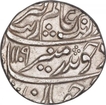 Silver One Rupee Coin of Aurangzeb Alamgir of Islamabad Mint.