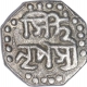 Silver One Eighth Rupee Coin of Lakshmi Simha of Assam.