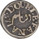 Silver Double Fanam Coin of Madras Presidency.