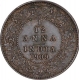 Bronze One Twelfth Anna Coin of King Edward VII of Calcutta Mint of 1909.