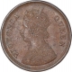 Copper Half Pice Coin of Victoria Queen of Calcutta Mint of 1862. 