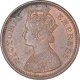 Copper Half Pice Coin of Victoria Empress of Calcutta Mint of 1889. 