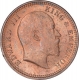 Copper One Quarter Anna Coin of King Edward VII of Calcutta Mint of 1904. 