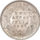 Silver Two Annas Coin of Victoria Queen of Calcutta Mint of 1862. 