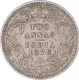 Silver Two Annas Coin of Victoria Empress of Calcutta Mint of 1878.  