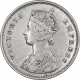 Silver Two Annas Coin of Victoria Empress of Bombay Mint of 1884. 