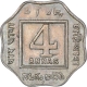 Cupro Nickel Four Anna Coin of King George V of Bombay Mint of 1920. 