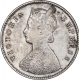 Silver Half Rupee Coin of Victoria Empress of Calcutta mint of 1897.