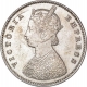 Silver Half Rupee Coin of Victoria Empress of Calcutta Mint of 1898.