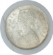 Silver Half Rupee Coin of Victoria Empress of Bombay Mint of 1899.