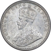 Silver Half Rupee Coin of King George V of Bombay Mint of 1917.  