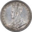 Silver Half Rupee Coin of King George V of Calcutta Mint of 1922. 