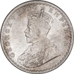 Silver Half Rupee Coin of King George V of Calcutta Mint of 1924.