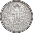 Silver Half Rupee Coin of King George VI of Calcutta Mint of 1939.