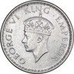 Silver Half Rupee Coin of King George VI of Calcutta Mint of 1939.