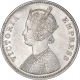 Silver One Rupee Coin of Victoria Empress of Calcutta Mint of 1877.  