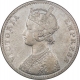 Silver One Rupee Coin of Victoria Empress of Bombay Mint of 1884. 