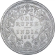 Silver One Rupee Coin of Victoria Empress of Bombay Mint of 1884.  