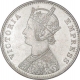 Silver One Rupee Coin of Victoria Empress of Calcutta Mint of 1893.