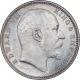 Silver One Rupee Coin of King Edward VII of Bombay Mint of 1909.