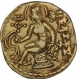 Very Rare Gold Dinar Coin of Gupta Dynasty of Chandragupta II of Horseman Type.