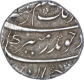 Silver Half Rupee Coin of Aurangzeb of Surat Mint.