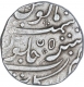 Silver One Rupee Coin of Arkat Mint of Indo French.