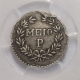 Silver Half Pardao Coin of Maria II of Goa of India Portuguese.