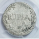 Silver One Rupia Coin of Pedro V of Goa of India Portuguese.