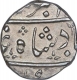 Silver Half Rupee Coin of Ahmadabad Mint of Bombay Presidency.