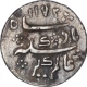 Silver One Eighth Anna Coin of Arkat Mint of Madras Presidency.