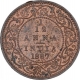 Copper One Twelfth Anna Coin of Victoria Empress of Calcutta Mint of 1887.