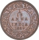 Copper One Twelfth Anna Coin of Victoria Empress of Bombay Mint of 1889.