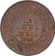 Copper One Twelfth Anna Coin of Victoria Empress of Calcutta Mint of 1893.