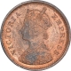 Copper Half Pice Coin of Victoria Empress of Calcutta Mint of 1893.