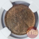 Copper Half Pice Coin of Victoria Empress of Calcutta Mint of 1895.