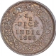 Copper Half Pice Coin of Victoria Empress of Calcutta Mint of 1898.