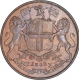 Copper One Quarter Anna Coin of East India Company of Birmingham Mint of 1858. 