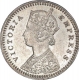 Silver Two Annas Coin of Victoria Empress of Calcutta Mint of 1893.