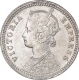 Silver Quarter Rupee Coin of Victoria Empress of Calcutta Mint of 1888. 