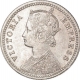 Silver Quarter Rupee Coin of Victoria Empress of Calcutta Mint of 1889. 