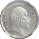 Silver Quarter Rupee Coin of King Edward VII of Calcutta Mint of 1905.