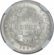 Silver Half Rupee Coin of Victoria Queen of Calcutta Mint of 1840.