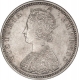 Extremely Rare Silver Half Rupee Coin of Victoria Empress of Bombay Mint of 1882.