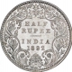 Silver Half Rupee Coin of Victoria Empress of Bombay Mint of 1892.