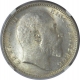 Silver One Rupee Coin of King Edward VII of Calcutta Mint of 1906.