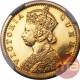 Gold Five Rupees Coin of Victoria Queen of 1870.