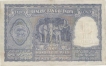 Hundred Rupees Bank Note of Signed by B Rama Rau of  Republic India of 1950.