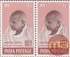 1948 Pair of Two Mahatma Gandhi Stamp.